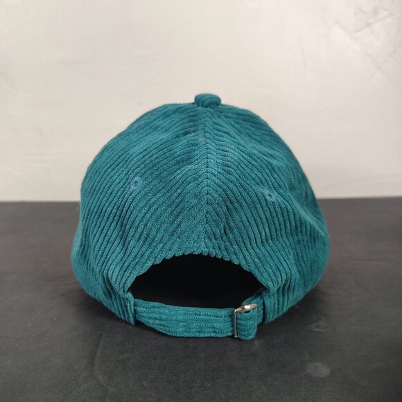 Boyee Corduroy Naughty Hat Cap Snap Back Turquoise Smiley Face - Picture 4 of 9